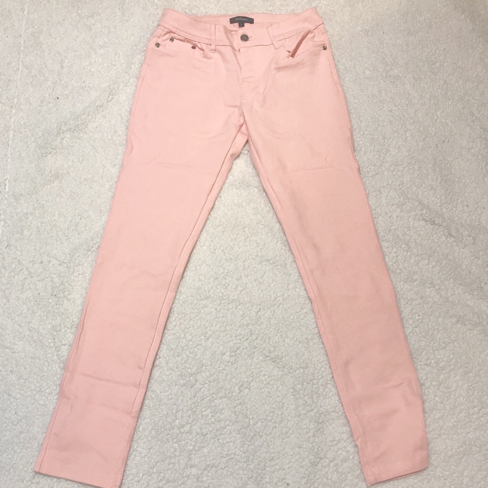 Pink cotton jeans